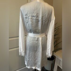 Victoria's Secret White Satin Robe